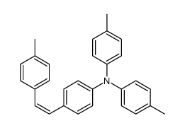 4-methyl-N-(4-methylphenyl)-N-[4-[2-(4-methylphenyl)ethenyl]phenyl]aniline结构式