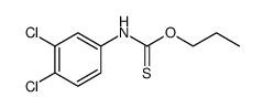 O-PROPYL (3,4-DICHLOROPHENYL)CARBAMOTHIOATE structure