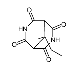 3,7-Diazabicyclo[3.3.1]nonane-2,4,6,8-tetrone, 9-ethyl-9-methyl-结构式