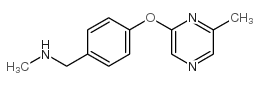 N-methyl-1-[4-(6-methylpyrazin-2-yl)oxyphenyl]methanamine Structure