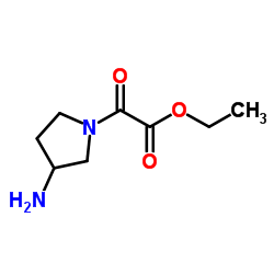 Ethyl (3-amino-1-pyrrolidinyl)(oxo)acetate结构式
