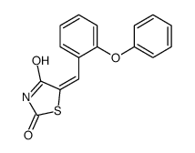 5-[(2-phenoxyphenyl)methylidene]-1,3-thiazolidine-2,4-dione结构式