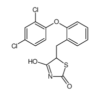 5-[[2-(2,4-dichlorophenoxy)phenyl]methyl]-1,3-thiazolidine-2,4-dione Structure