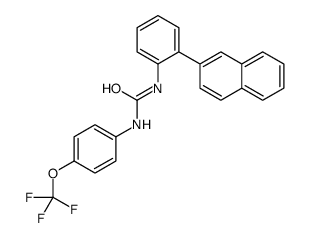 1-(2-naphthalen-2-ylphenyl)-3-[4-(trifluoromethoxy)phenyl]urea结构式