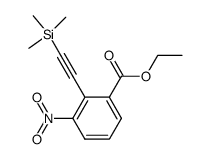 ethyl 3-nitro-2-(trimethylsilylethynyl)benzoate结构式