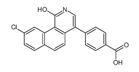 4-(9-chloro-1-oxo-2H-benzo[h]isoquinolin-4-yl)benzoic acid Structure