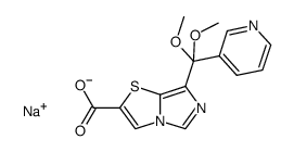 2-carboxyl-7-dimethoxy(pyridin-3-yl)methylimidazo[5,1-b]thiazole sodium salt Structure