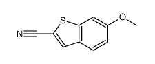 6-Methoxy-1-benzothiophene-2-carbonitrile结构式