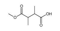 cis-4-methoxy-2,3-dimethyl-4-oxobutanoic acid结构式