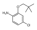 4-chloro-2-(2,2-dimethylpropoxy)aniline结构式