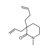 3-but-3-enyl-1-methyl-3-prop-2-enylpiperidin-2-one结构式