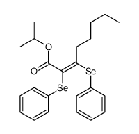 propan-2-yl 2,3-bis(phenylselanyl)oct-2-enoate结构式
