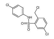 5-chloro-2-(chloromethyl)-N-(4-chlorophenyl)benzenesulfonamide结构式