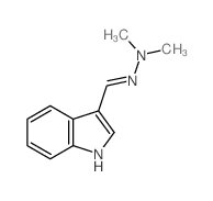 2-[(Z)-indol-3-ylidenemethyl]-1,1-dimethyl-hydrazine structure