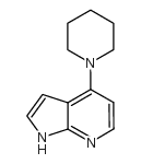 1H-PYRROLO[2,3-B]PYRIDINE, 4-(1-PIPERIDINYL)- Structure
