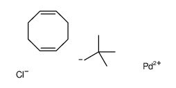 chloropalladium(1+),(1Z,5Z)-cycloocta-1,5-diene,2-methanidyl-2-methylpropane Structure