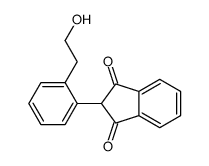 2-[2-(2-hydroxyethyl)phenyl]indene-1,3-dione结构式
