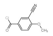 Benzoyl chloride, 3-cyano-4-methoxy- (9CI) structure