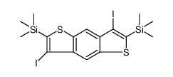 Benzo[1,2-b:4,5-b']dithiophene, 3,7-diiodo-2,6-bis(trimethylsilyl) Structure