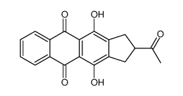 2-acetyl-4,11-dihydroxy-2,3-dihydro-1H-cyclopenta[b]anthracene-5,10-dione Structure