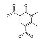 1,6-Dimethyl-3,5-dinitro-2-pyridone Structure