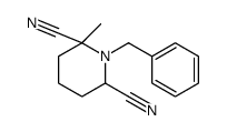 1-benzyl-2-methylpiperidine-2,6-dicarbonitrile结构式