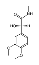 3,4-dimethoxy-L-mandelic acid-methylamide Structure