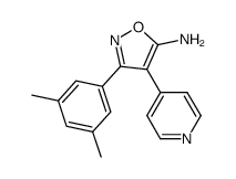 5-Amino-3-(3,5-dimethylphenyl)-4-(4-pyridyl)isoxazole Structure