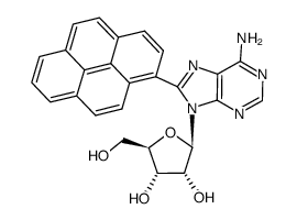 8-(pyren-1-yl)-adenosine结构式