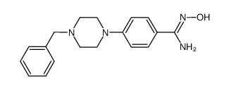 4-(4-benzylpiperazin-1-yl)-N-hydroxybenzamidine Structure