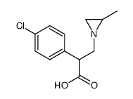 2-(4-chlorophenyl)-3-(2-methylaziridin-1-yl)propanoic acid结构式