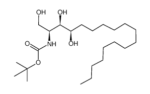 tert-butyl [(2S,3R,4R)-1,3,4-trihydroxyoctadecan-2-yl]carbamate结构式