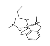 [2-(N,N-dimethylaminomethyl)phenyl]di-n-butyltin(IV) t-butoxide Structure
