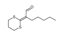 2-[1,3]Dithian-2-ylidene-heptanal Structure