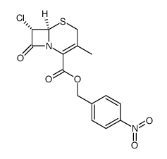 p-nitrobenzyl 7α-chlorodesacetoxycephalosporanate结构式