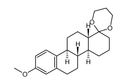 trans-anti-trans-8-Methoxy-1,1-trimethylendioxy-1,2,3,4,4a,4b,5,6,10b,11,12,12a-dodecahydro-chrysen结构式
