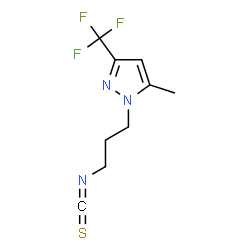 1-(3-ISOTHIOCYANATO-PROPYL)-5-METHYL-3-TRIFLUOROMETHYL-1H-PYRAZOLE结构式