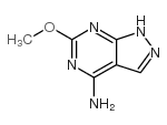 4-氨基-6-甲氧基-1H-吡唑并[3,4-d]嘧啶结构式