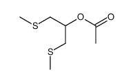 acetic acid-(β,β'-bis-methylsulfanyl-isopropyl ester) Structure