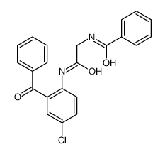 N-[2-(2-benzoyl-4-chloroanilino)-2-oxoethyl]benzamide Structure