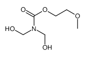 2-methoxyethyl bis(hydroxymethyl)carbamate structure
