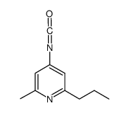 4-isocyanato-2-methyl-6-propyl-pyridine结构式