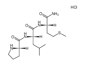 Pro-Leu-Met-NH2*HCl Structure