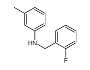 N-(2-氟苄基)-3-甲基苯胺结构式