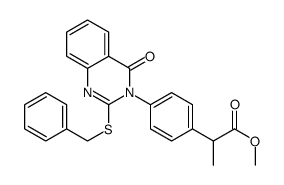 methyl 2-[4-(2-benzylsulfanyl-4-oxoquinazolin-3-yl)phenyl]propanoate Structure