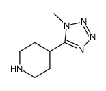 4-(1-methyl-1H-tetrazol-5-yl)piperidine结构式