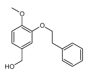[4-methoxy-3-(2-phenylethoxy)phenyl]methanol结构式