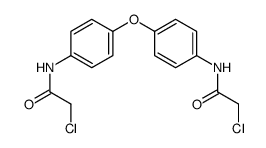 2-氯-N-(4-[4-(2-氯乙酰基氨基)-苯氧基]-苯基)-乙酰胺结构式