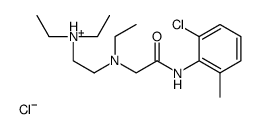 2-[[2-(2-chloro-6-methylanilino)-2-oxoethyl]-ethylamino]ethyl-diethylazanium,chloride Structure