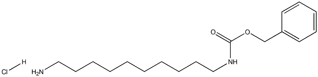 N-苄氧羰基-1,10-二氨基癸烷盐酸盐结构式